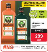 Jagermeister Herbal Liqueur-750ml Each