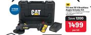 CAT 115mm 18V Brushless Angle Grinder Kit-Per Kit