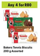 Bakers Tennis Biscuits Assorted-For Any 4 x 200g