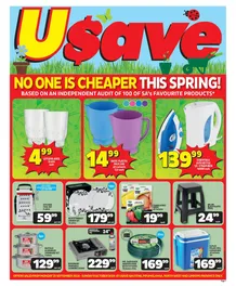 Usave Gauteng, Mpumalanga, Limpopo & North West : No One Is Cheaper This Spring (23 September - 06 October 2024)