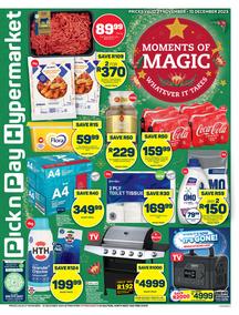 Pick n Pay Hypermarket Gauteng, North West & Free State : Specials (27 November - 10 December 2023)