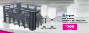 Regent Wine Or Flute Glasses In 24's Grey Crate-Per Set