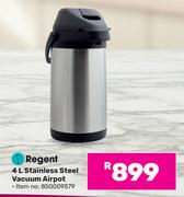 Regent 4L Stainless Steel Vacuum Airpot