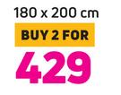 Always Home Mink Fllannel Blanket 180 x 200cm-For 2