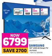  Samsung 50" UHD 4K Smart TV AU7000