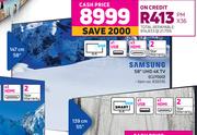 Samsung 58" UHD 4K TV CU7000