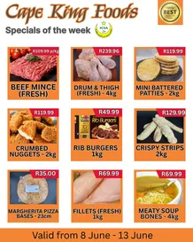 Cape King Foods : Specials (08 June - 13 June 2026)
