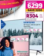 Samsung 50" Smart UHD 4K LED TV 50AU7000