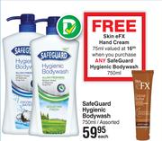 SafeGuard Hygienic Body Wash Assorted-750ml Each