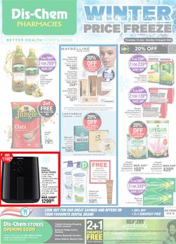 Dis-Chem : Winter Price Freeze (13 July - 13 August 2023), page 1