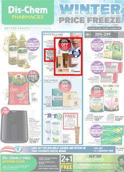 Dis-Chem : Winter Price Freeze (13 July - 13 August 2023), page 1