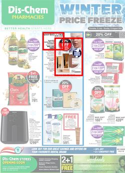 Dis-Chem : Winter Price Freeze (13 July - 13 August 2023), page 1