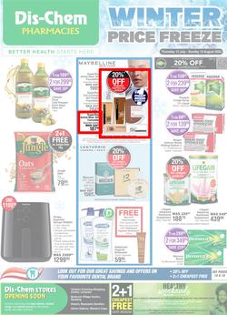 Dis-Chem : Winter Price Freeze (13 July - 13 August 2023), page 1
