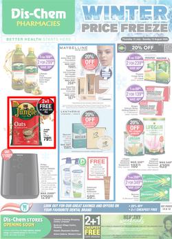 Dis-Chem : Winter Price Freeze (13 July - 13 August 2023), page 1