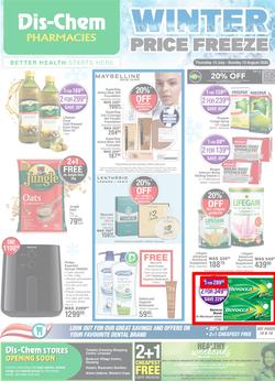 Dis-Chem : Winter Price Freeze (13 July - 13 August 2023), page 1