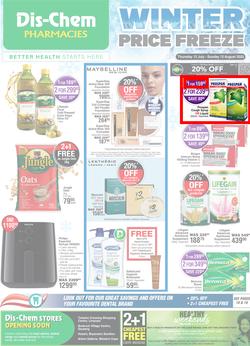 Dis-Chem : Winter Price Freeze (13 July - 13 August 2023), page 1