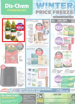 Dis-Chem : Winter Price Freeze (13 July - 13 August 2023), page 1