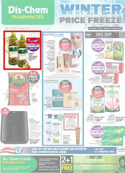 Dis-Chem : Winter Price Freeze (13 July - 13 August 2023), page 1