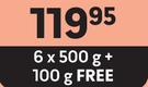 OMO Hand Washing Powder (All Variants)-6 x 500g + 100g Free