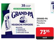 Grand-PA Headache Powders-38's