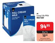 M Long Life Milk-6 x 1L