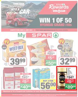 SPAR EASTERN CAPE : My Spar (20 April - 2 May 2021) Valid In Acres, Algoa Park, Aspen, Burgersdorp, Cambridge, Cradock, Crossways, Dagbreek, Fig Tree, Lighthouse, Seaview, Sherwood, Sunshine Coast, page 1