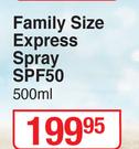 Sun Lab Family Size Express Spray SPF50-500ml