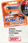 Gillette Fusion Power Cartridges 4 Pack-Per Pack