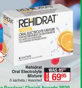 Rehidrat Oral Electrolyte Mixture 6 Sachets Assorted