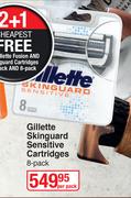 Gillette Skin Guard Sensitive Cartridges 8 Pack-Per Pack