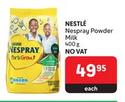 Nestle Nespray Powder Milk-400g Each