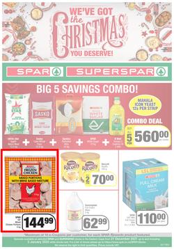 SPAR & SUPERSPAR EASTERN CAPE : We've Got The Christmas You Deserve (21 December 2021 - 2 January 2022) Valid In Spar: Amahlathi, Bedford, Buffalo Flats, Superspar: Butterworth, Daku, Engcobo, Highway, page 1