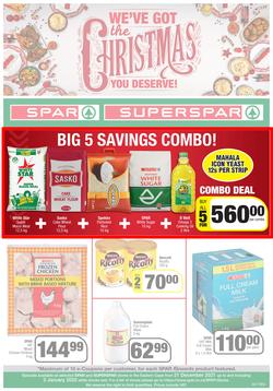 SPAR & SUPERSPAR EASTERN CAPE : We've Got The Christmas You Deserve (21 December 2021 - 2 January 2022) Valid In Spar: Amahlathi, Bedford, Buffalo Flats, Superspar: Butterworth, Daku, Engcobo, Highway, page 1