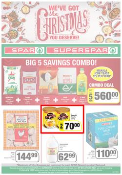 SPAR & SUPERSPAR EASTERN CAPE : We've Got The Christmas You Deserve (21 December 2021 - 2 January 2022) Valid In Spar: Amahlathi, Bedford, Buffalo Flats, Superspar: Butterworth, Daku, Engcobo, Highway, page 1
