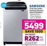 Samsung 13Kg Top Holder Washing Machine WA13T5260BY