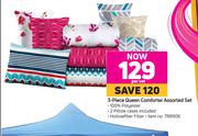 3 Piece Queen Comforter Assorted Set-Per Set