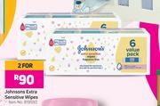 Johnsons Extra Sensitive Wipes-For 2
