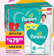 Pampers Pants Mega Box Plus 4 x Wipes-For Both
