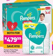 Pampers Pants Mega Box Plus 4 x Wipes-For Both