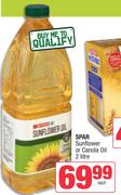Spar Sunflower Or Canola Oil-2L