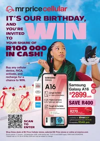 Mr Price Cellular : It's Our Birthday (17 August - 30 September 2026)