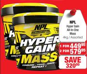 NPL Hyper Gain All In One Mass Assorted-For 2 x 4Kg