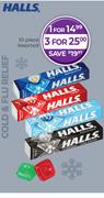 Halls 10 Piece Assorted-For 3