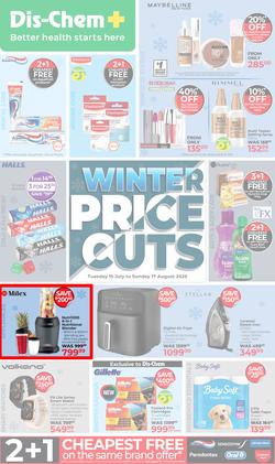 Dis-Chem : Winter Price Cuts (15 July - 17 August 2025), page 1