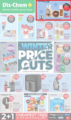 Dis-Chem : Winter Price Cuts (15 July - 17 August 2025), page 1