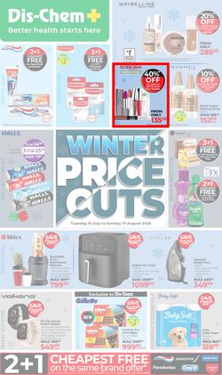 Dis-Chem : Winter Price Cuts (15 July - 17 August 2025), page 1