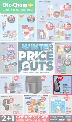 Dis-Chem : Winter Price Cuts (15 July - 17 August 2025), page 1