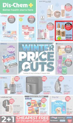 Dis-Chem : Winter Price Cuts (15 July - 17 August 2025), page 1