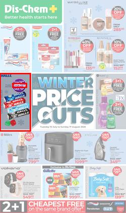 Dis-Chem : Winter Price Cuts (15 July - 17 August 2025), page 1