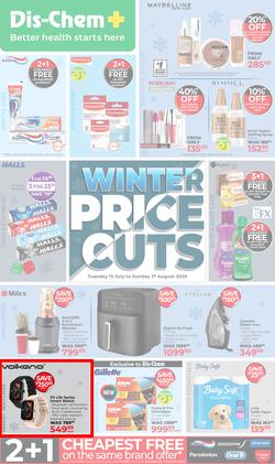 Dis-Chem : Winter Price Cuts (15 July - 17 August 2025), page 1